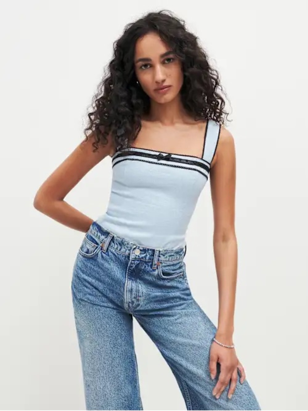 Reformation Eloise Linen Top